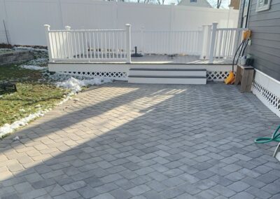 Expert 45-Degree Herringbone Pattern Patio Installation in Boston, MA: Elevate your outdoor space with our professional hardscaping services. Our skilled team specializes in creating stunning and intricate herringbone pattern patios to enhance your property's aesthetics and functionality. Contact us today for a consultation!