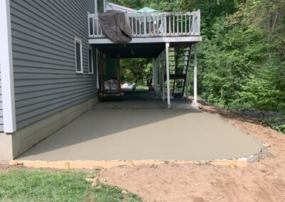 Concrete slab installation service in Andover, MA - completed concrete slab installation service in Andover, Massachusetts