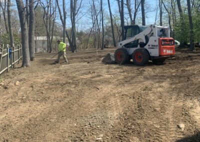 Professional yard leveling service in Essex County, MA