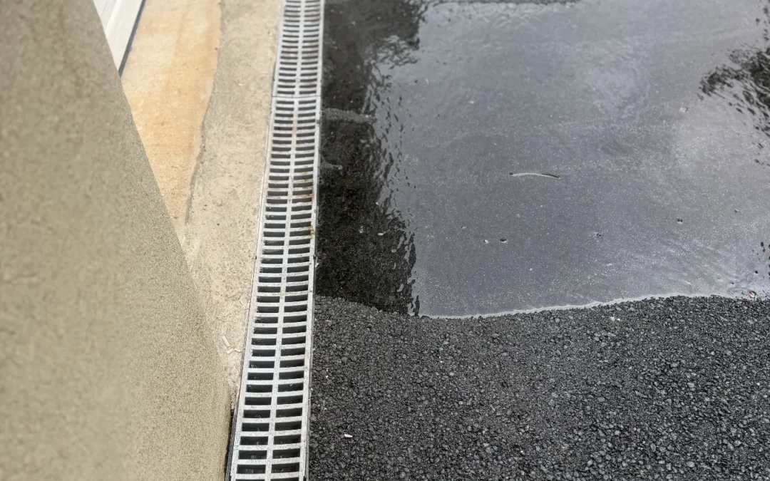 Driveway Drainage in Newton, MA: Channel Drain and Drywell Installation